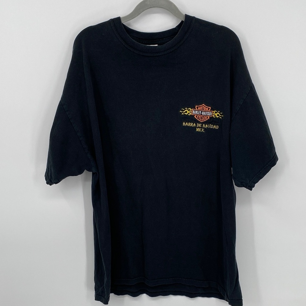 Harley-Davidson Embroidered Tee Vintage Men’s Size XL Barra De Navidad Mexico